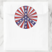 平和旗 ラウンドシール (バッグ)