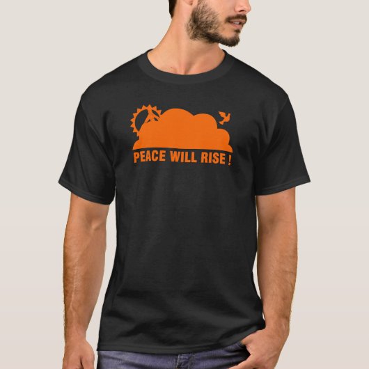 平和日の出- Tシャツ (正面)