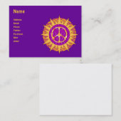 平和日曜日の螺線形 名刺 (正面/裏面)