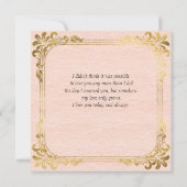 平和春縁ど花と金ゴールド枠 ノートカード (裏面)