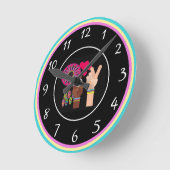 平和時計 ラウンド壁時計 (傾斜)