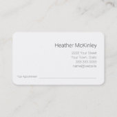 平和景観マウンテンビジネスカード 予約カード (裏面)