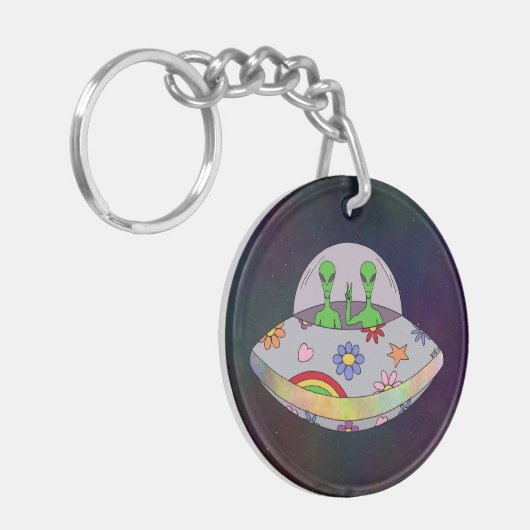 平和来UFO キーホルダー (正面左)