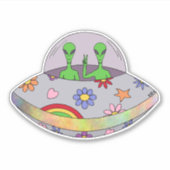 平和来UFO シール (正面)