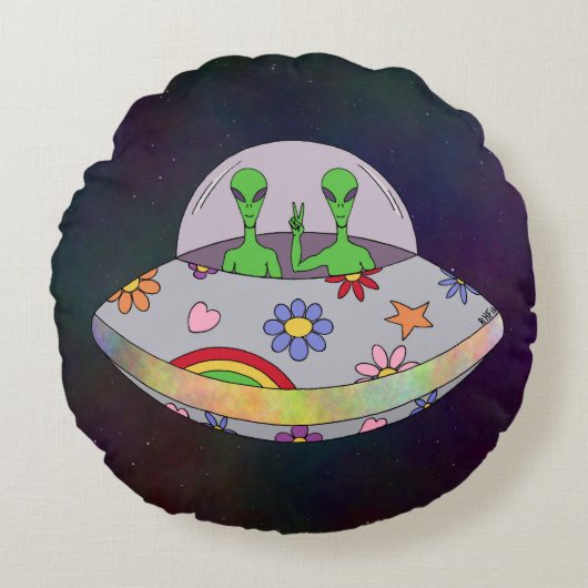 平和来UFO ラウンドクッション (正面)