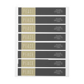 平和果実の休日の覆いの宛名ラベル ラップアラウンドラベル (シート)