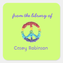 平和標識カスタム蔵書票 スクエアシール