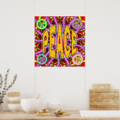 平和標識ポスタープリント ポスター (キッチン)