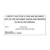 平和正義オリジナル認定の真のコピー セルフインキングスタンプ (デザイン)