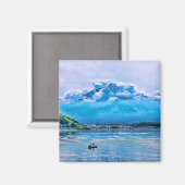 平和水彩画日本の画デザイン マグネット (正面/裏面)