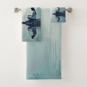 平和水辺瞑想デザイン バスタオルセット (インサイチュ)