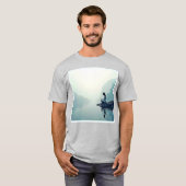 平和水辺瞑想デザイン Tシャツ (正面フル)