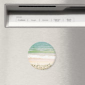 平和波パステルビーチ写真 マグネット (インサイチュ (食洗機))