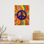 平和渦巻形のポスター ポスター (キッチン)