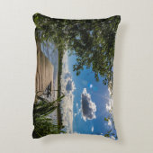 平和湖波止場ビューランバーピローデザイン アクセントクッション (裏面(縦))