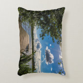 平和湖波止場ビューランバーピローデザイン アクセントクッション (正面(垂直))