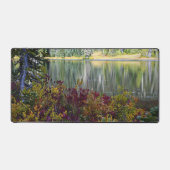 平和湖鮮やか秋色景観 デスクマット (正面)