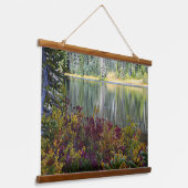 平和湖鮮やか秋色景観 吊り下げ型タペストリー (傾斜あり)