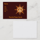 平和炎の螺線形 名刺 (正面/裏面)