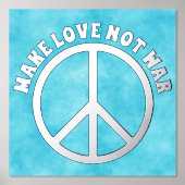 平和無地のサイン – あなたのテキスト 箔ポスター (正面)