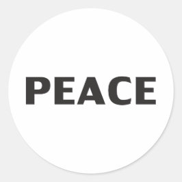 平和白黒シンプルモダン ラウンドシール