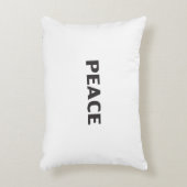 平和白黒ミニマシンプルリストモダン アクセントクッション (正面(垂直))