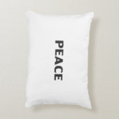 平和白黒ミニマシンプルリストモダン アクセントクッション (裏面(縦))