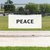 平和白黒モダンシンプル 横断幕 (インサイチュ)