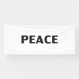 平和白黒モダンシンプル 横断幕