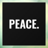 平和白黒文字ミニマルアンチ戦争 ウィンドウサイン (シート3)