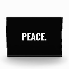 平和白黒文字ミニマルアンチ戦争 フォトブロック