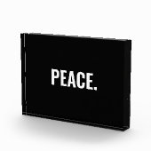 平和白黒文字ミニマルアンチ戦争 フォトブロック (右)