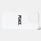 平和白黒文字ミニマルアンチ戦争 Case-Mate iPhoneケース (裏面 (横))