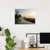 平和的くつろぎ早朝サンライズ ポスター (ホームオフィス)