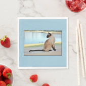 平和的なシャム絵画猫 スタンダードランチョンナプキン (インサイチュ)