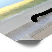 平和的なシャム絵画猫 ポスター (角)