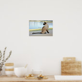 平和的なシャム絵画猫 ポスター (キッチン)