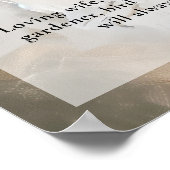 平和的なドーブ（鳩）の生命のお祝い写真　葬儀 ポスター (角)