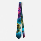 平和的なファンタジーレイク反射 ネクタイ (正面)