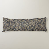 平和的なブルー&クリームろうけつ染め抱き枕 ボディピロー (正面)