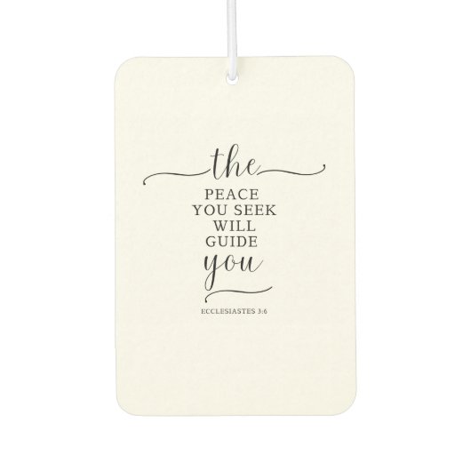 平和的なメッセージカーのフレッシュナー カーエアーフレッシュナー (正面)