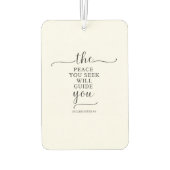 平和的なメッセージカーのフレッシュナー カーエアーフレッシュナー (裏面)