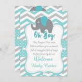 平和的な割礼反対運動のシャワーカード 招待状 (正面/裏面)