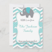 平和的な割礼反対運動のシャワーカード 招待状 (裏面)