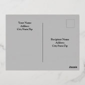 平和的な大西洋の海・クリスマスの写真 箔シーズンポストカード (裏面)