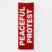 平和的な抗議バナー 横断幕 (縦)