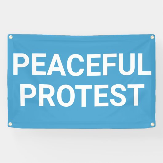 平和的な抗議バナー 横断幕 (横)