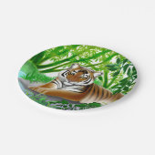 平和的な若いベンガルタイガー紙プレート ペーパープレート (アングル)