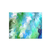 平和的アクアマリン抽象芸術1.7