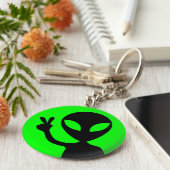 平和的エイリアン キーホルダー (側面)